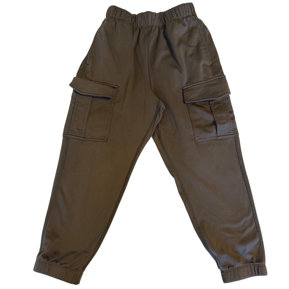 Hanna Andersson Cargo Joggers Kids 6-7 Gray Excellent Elastic Waist Utility